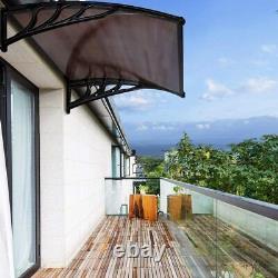 100x100cm Door Canopy Awning Shelter Front Back Porch Outdoor Shade Patio Roof