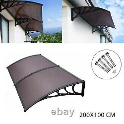 100x200cm Door Canopy Awning Rain Shelter Front Back Porch Outdoor Roof Shade