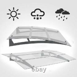 120/150cm Outdoor Window Door Canopy Fixed Awning Porch UV Water Rain Cover