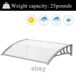 120x80CM Eaves Canopy for Door Canopy Porch Front Back Rain Cover Awning Shelter