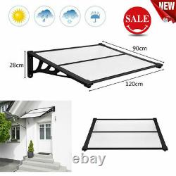 120x90 Patio Roof Cover Door Canopy Awning Rain Shelter Front Back Porch Shade
