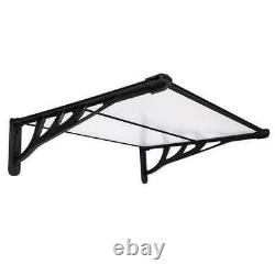 120x90 Patio Roof Cover Door Canopy Awning Rain Shelter Front Back Porch Shade