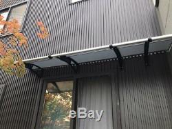 1500x3500mm DIY Door Canopy Polycarbonate Cantilever Garden Porch Patio Walkway