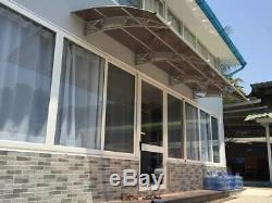 1500x4000mm DIY Door Canopy Polycarbonate Cantilever Garden Porch Patio Walkway