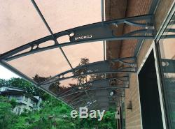 1500x6500mm DIY Door Canopy Polycarbonate Cantilever Garden Porch Patio Walkway