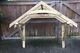 158cm timber door porch Canopy Wooden Curved Detail