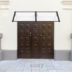 190CM Flat Porch Front Door Canopy Shade Patio Roof Awning Rain Shelter Outdoor