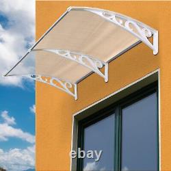 190 x 98.5 cm Rain Shelter Front Door Canopy, Outdoor Awning Patio Porch Awning