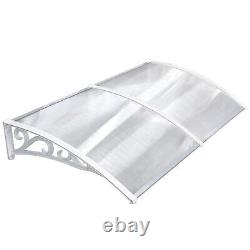 190 x 98.5 cm Rain Shelter Front Door Canopy, Outdoor Awning Patio Porch Awning