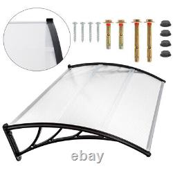 1.2/1.5/2M Door Canopy Awning Shelter Front Back Porch Outdoor Shade Patio Roof