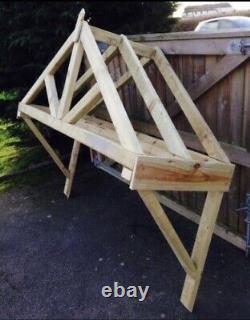 1.5m wooden canopy porch timber