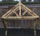 1.5m wooden curved canopy porch timber