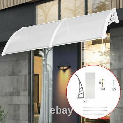 20090cm Door Canopy Awning Shelter Front Porch Shade Patio Roof Rain Cover UK