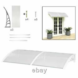 20090cm Door Canopy Awning Shelter Front Porch Shade Patio Roof Rain Cover UK