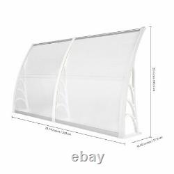 200 90cm Over Door Canopy Porch Front Rain Cover Awning Shelter Outdoor Patio