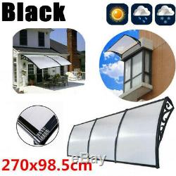 270CM Door Canopy Awning Sun Rain Shelter Cover Porch Outdoor Shade Patio Roof