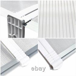 270x98.5cm Outdoor Window Door Canopy Fixed Awning Porch UV Water Rain Cover