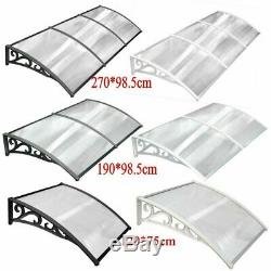 2sizes Door Canopy Awning Shelter Roof Front Back Porch Outdoor Shade Patio Roof