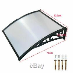 3sizes Door Canopy Awning Shelter Roof Front Back Porch Outdoor Shade Patio Roof