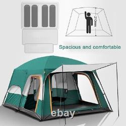 4-6 person Camping 3-Door, 2-Room Tent with Porch Canopy