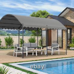 4x3m Canopy Metal Gazebo Awning Garden Marquee Shelter Door Porch Canopy Shelter