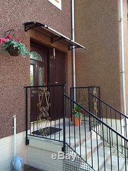 650x1000mm DIY Door Canopy Polycarbonate Cantilever Garden Porch Patio Walkway
