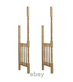 Apex Front Door Pine Porch Canopy & Turned Side Kit (1960mm Width)