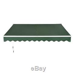 Awning Canopy Shelter-Green Outdoor Sun Window Door Porch Rain Roof Shelter Side