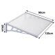 Awning Rain Shelter Door Canopy Outdoor Shade Patio Porch Front Roof Snow Cover
