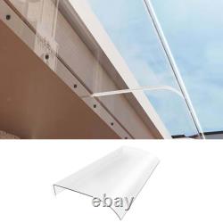 Awnings Transparent with Screws Front Door Canopy Porch Awning Window Awning