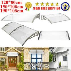 Black Door Canopy Awning Shelters Roof Front Back Porch Shade Patio Rain Covers