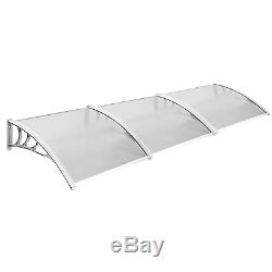 Black Porch Awning Canopy 97cm X 270cm Shelter Protection Weather Shade Cover