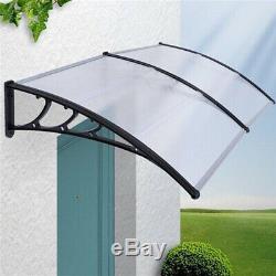 Black/White Awning Canopy Roofing for Back Front Door Porch Patio Balcony Window