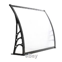 Black/White Door Canopy Roof Cover Awning Shelter Window Patio Front Back Porch