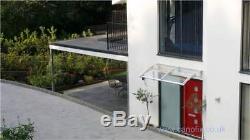 CANOFIX 1000x2000mm DIY Door Canopy Polycarbonate Cantilever Porch Patio Walkway