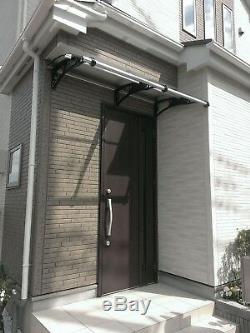 CANOFIX 1000x3000mm DIY Door Canopy Polycarbonate Cantilever Porch Patio Walkway