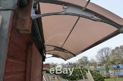 CANOFIX 1000x3500mm DIY Door Canopy Polycarbonate Cantilever Porch Patio Walkway