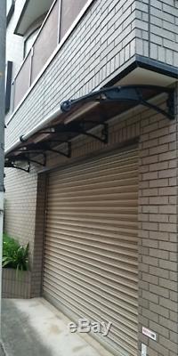 CANOFIX 1000x4000mm DIY Door Canopy Polycarbonate Cantilever Porch Patio Walkway