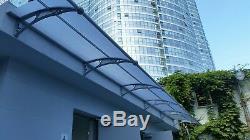 CANOFIX 1000x6000mm DIY Door Canopy Polycarbonate Cantilever Porch Patio Walkway