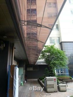 CANOFIX 1000x6500mm DIY Door Canopy Polycarbonate Cantilever Porch Patio Walkway