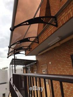 CANOFIX 1000x7000mm DIY Door Canopy Polycarbonate Cantilever Porch Patio Walkway