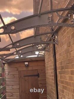 CANOFIX 1270x5000mm DIY Door Canopy Polycarbonate Cantilever Porch Patio Walkway