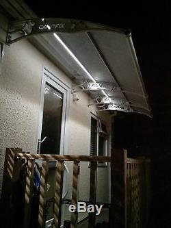 CANOFIX 1270x6000mm DIY Door Canopy Polycarbonate Cantilever Porch Patio Walkway