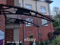 CANOFIX 1500x1500mm DIY Door Canopy Polycarbonate Cantilever Porch Patio Walkway