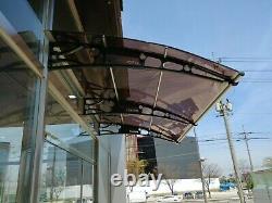 CANOFIX 1500x2000mm Door Canopy Polycarbonate Porch Patio Walkway Bronze £600