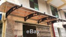 CANOFIX 1500x4000mm DIY Door Canopy Polycarbonate Cantilever Porch Patio Walkway