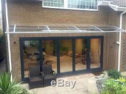 CANOFIX 1500x6000mm DIY Door Canopy Polycarbonate Cantilever Porch Patio Walkway