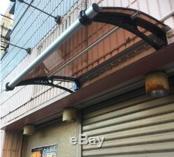 CANOFIX 650x1200mm DIY Door Canopy Polycarbonate Cantilever Porch Patio Walkway