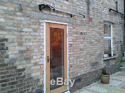 CANOFIX 650x1200mm DIY Door Canopy Polycarbonate Cantilever Porch Patio Walkway
