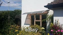 CANOFIX 650x3000mm DIY Door Canopy Polycarbonate Cantilever Porch Patio Walkway